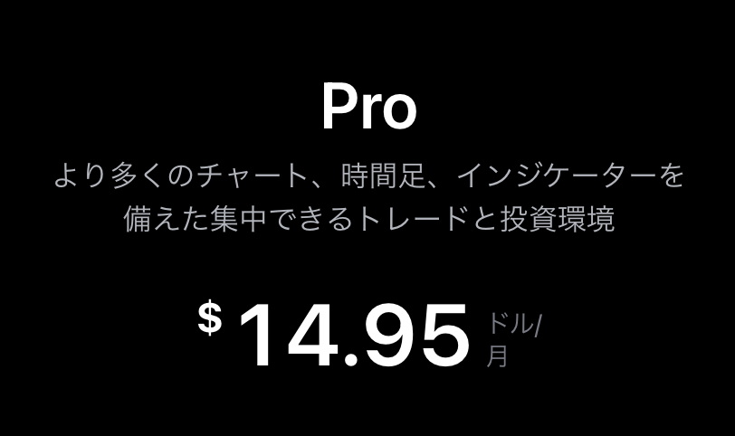 トレーディングビューの有料コースにするならPROコースがおすすめ